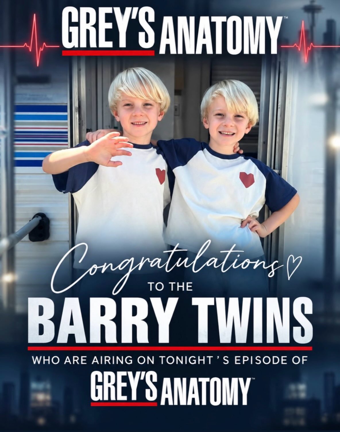 Another week, another chance to see Paloma talent on Grey’s Anatomy! Congratulations to the Barry twins, now recurrin…